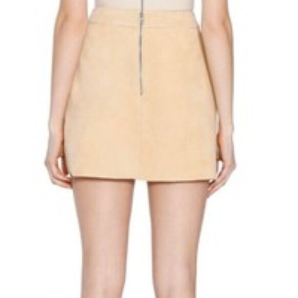 ALICE & OLIVIA CLASSICS CREAM TULIP HEM CROSSOVER MINI SKIRT SIZE 8 - Picture 4 of 13